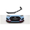 Maxton - Street Pro Lame Du Pare-Chocs Avant Hyundai Veloster N Mk2 Noir-Rouge + Rabats Brillant