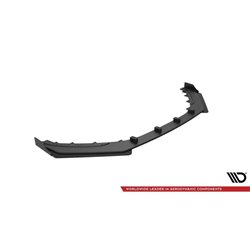 Maxton - Street Pro Lame Du Pare-Chocs Avant Hyundai Veloster N Mk2 Noir-Rouge + Rabats Brillant