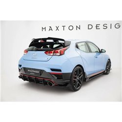 Maxton - Street Pro Central Diffuseur Arriere Hyundai Veloster N Mk2 Rouge