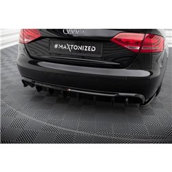 Maxton - Diffuseur Arrière Complet Audi A4 B8 (Version double échappement simple face) 
