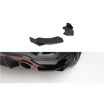 Maxton - Street Pro Lame Du Pare Chocs Arriere Hyundai Veloster N Mk2 Noir + Rabats Brillant