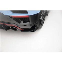 Maxton - Street Pro Lame Du Pare Chocs Arriere Hyundai Veloster N Mk2 Noir + Rabats Brillant 