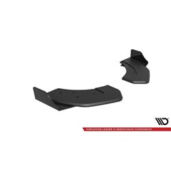 Maxton - Street Pro Lame Du Pare Chocs Arriere Hyundai Veloster N Mk2 Noir + Rabats Brillant 