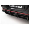 Maxton - Street Pro Central Diffuseur Arriere Hyundai Veloster N Mk2 Noir-Rouge