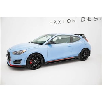 Maxton - Street Pro Rajouts Des Bas De Caisse Hyundai Veloster N Mk2 Noir