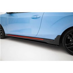 Maxton - Street Pro Rajouts Des Bas De Caisse Hyundai Veloster N Mk2 Noir-Rouge