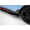 Maxton - Street Pro Rajouts Des Bas De Caisse Hyundai Veloster N Mk2 Noir-Rouge + Rabats Brillant