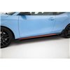 Maxton - Street Pro Rajouts Des Bas De Caisse Hyundai Veloster N Mk2 Noir-Rouge + Rabats Brillant