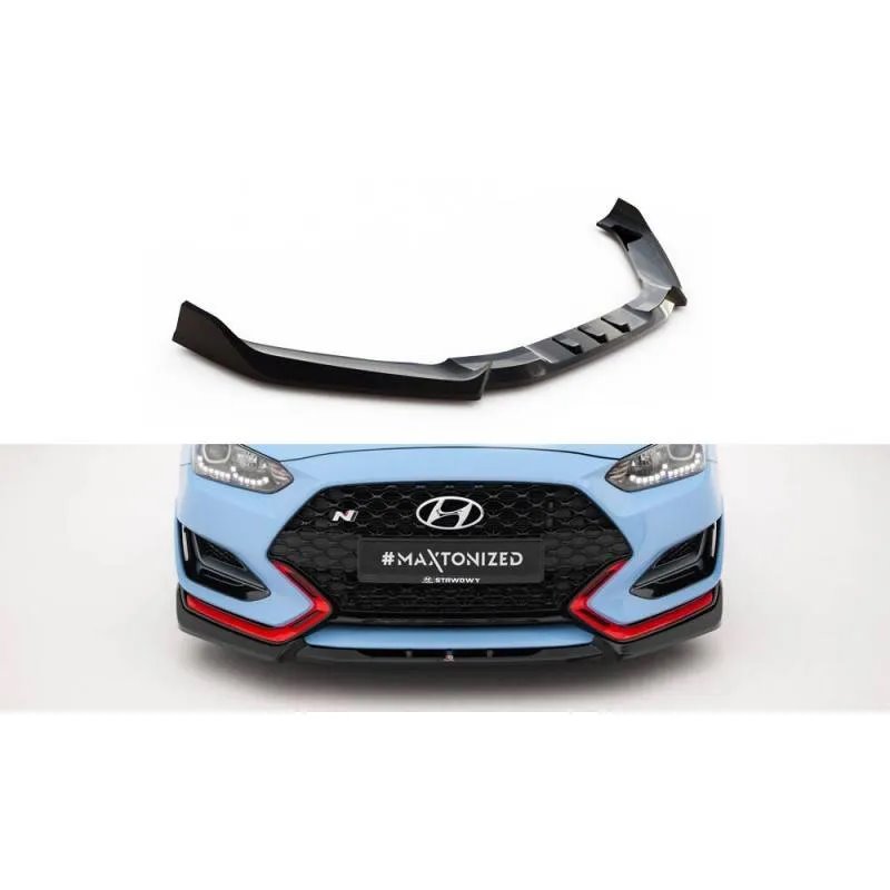 Maxton - Lame Du Pare-Chocs Avant V.2 Hyundai Veloster N Mk2