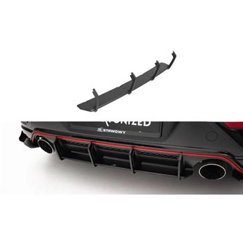 Maxton - Street Pro Central Diffuseur Arriere Hyundai Veloster N Mk2 Noir