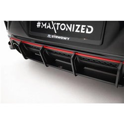 Maxton - Street Pro Central Diffuseur Arriere Hyundai Veloster N Mk2 Noir