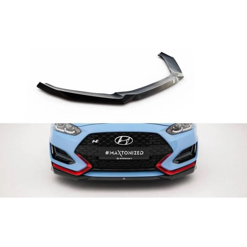 Maxton - Lame Du Pare-Chocs Avant V.1 Hyundai Veloster N Mk2