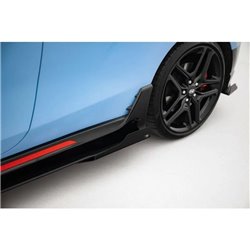 Maxton - Street Pro Rajouts Des Bas De Caisse Hyundai Veloster N Mk2 Noir + Rabats Brillant 