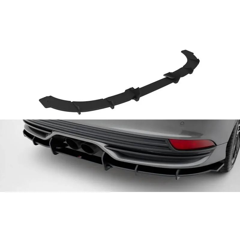 Maxton - Street Pro Central Diffuseur Arriere Ford Focus ST Mk3 Facelift Noir