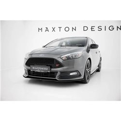 Maxton - Street Pro Lame Du Pare-Chocs Avant Ford Focus ST Mk3 Facelift Noir