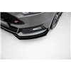 Maxton - Street Pro Lame Du Pare-Chocs Avant Ford Focus ST Mk3 Facelift Noir-Rouge + Rabats Brillant