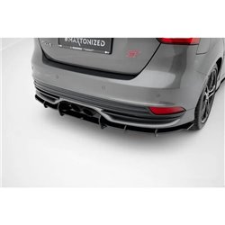 Maxton - Street Pro Central Diffuseur Arriere Ford Focus ST Mk3 Facelift Rouge