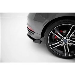 Maxton - Street Pro Central Diffuseur Arriere Ford Focus ST Mk3 Facelift Noir + Rabats Brillant 