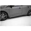 Maxton - Street Pro Rajouts Des Bas De Caisse Ford Focus ST Mk3 Facelift Noir + Rabats Brillant 