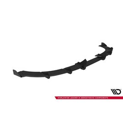 Maxton - Street Pro Central Diffuseur Arriere Ford Focus ST Mk3 Facelift Noir-Rouge + Rabats Brillant
