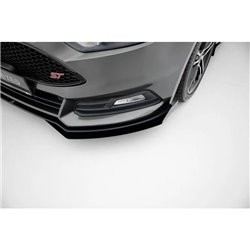 Maxton - Street Pro Lame Du Pare-Chocs Avant Ford Focus ST Mk3 Facelift Noir + Rabats Brillant 