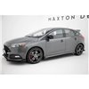 Maxton - Street Pro Rajouts Des Bas De Caisse Ford Focus ST Mk3 Facelift Noir-Rouge + Rabats Brillant