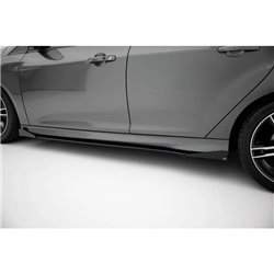Maxton - Street Pro Rajouts Des Bas De Caisse Ford Focus ST Mk3 Facelift Noir-Rouge + Rabats Brillant