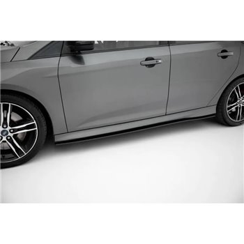 Maxton - Street Pro Rajouts Des Bas De Caisse Ford Focus ST Mk3 Facelift Noir-Rouge