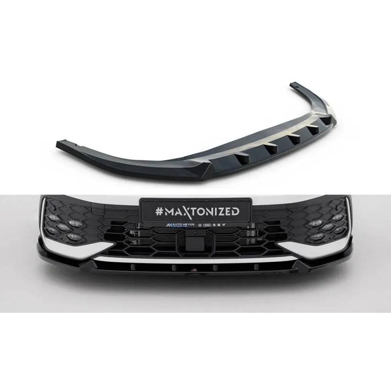 Maxton - Lame Du Pare-Chocs Avant V.2 Volkswagen Golf GTI / GTE / R-Line Mk8 Facelift