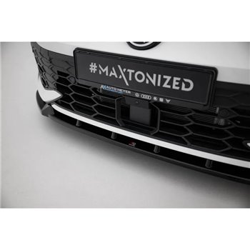 Maxton - Lame Du Pare-Chocs Avant V.2 Volkswagen Golf GTI / GTE / R-Line Mk8 Facelift 