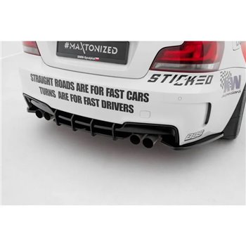 Maxton - Street Pro Central Diffuseur Arriere BMW 1 M Coupe E82 Noir