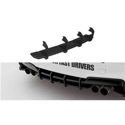Maxton - Street Pro Central Diffuseur Arriere BMW 1 M Coupe E82 Rouge