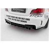 Maxton - Street Pro Central Diffuseur Arriere BMW 1 M Coupe E82 Noir-Rouge