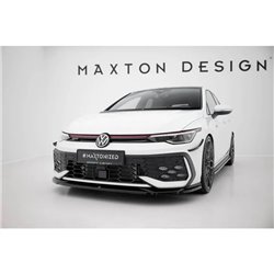 Maxton - Lame Du Pare-Chocs Avant V.4 Volkswagen Golf GTI / GTE / R-Line Mk8 Facelift 