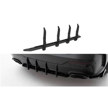 Maxton - Street Pro Central Diffuseur Arriere BMW M440i G22 / G23 / G22 Facelift / G23 Facelift Rouge