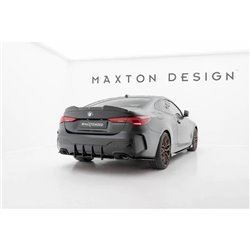 Maxton - Street Pro Lame Du Pare Chocs Arriere BMW M440i G22 / G23 / G22 Facelift / G23 Facelift Noir-Rouge