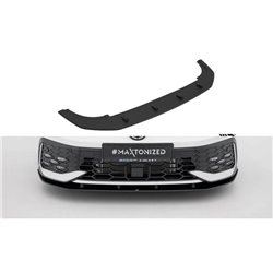 Maxton - Street Pro Lame Du Pare-Chocs Avant Volkswagen Golf GTI / GTE / R-Line Mk8 Facelift Noir
