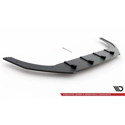 Maxton - Street Pro Lame Du Pare-Chocs Avant Volkswagen Golf GTI / GTE / R-Line Mk8 Facelift Noir-Rouge