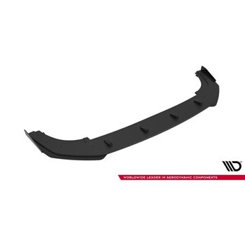 Maxton - Street Pro Lame Du Pare-Chocs Avant Volkswagen Golf GTI / GTE / R-Line Mk8 Facelift Noir + Rabats Brillant