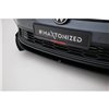 Maxton - Street Pro Lame Du Pare-Chocs Avant Volkswagen Polo GTI Mk6 Facelift Noir + Rabats Brillant
