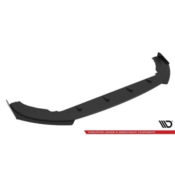 Maxton - Street Pro Lame Du Pare-Chocs Avant Volkswagen Polo GTI Mk6 Facelift Noir + Rabats Brillant