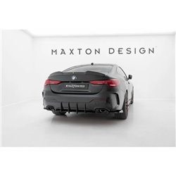 Maxton - Street Pro Lame Du Pare Chocs Arriere BMW M440i G22 / G23 / G22 Facelift / G23 Facelift Noir + Rabats Brillant 