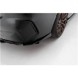 Maxton - Street Pro Lame Du Pare Chocs Arriere BMW M440i G22 / G23 / G22 Facelift / G23 Facelift Noir + Rabats Brillant 