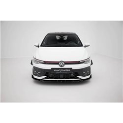 Maxton - Lame Du Pare-Chocs Avant V.2 + Ailerons Volkswagen Golf GTI / GTE / R-Line Mk8 Facelift 
