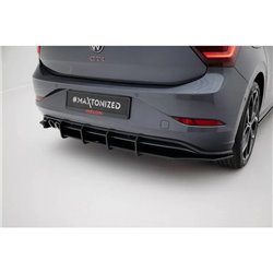Maxton - Street Pro Central Diffuseur Arriere Volkswagen Polo GTI Mk6 Facelift Noir