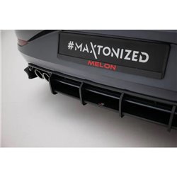 Maxton - Street Pro Central Diffuseur Arriere Volkswagen Polo GTI Mk6 Facelift Noir