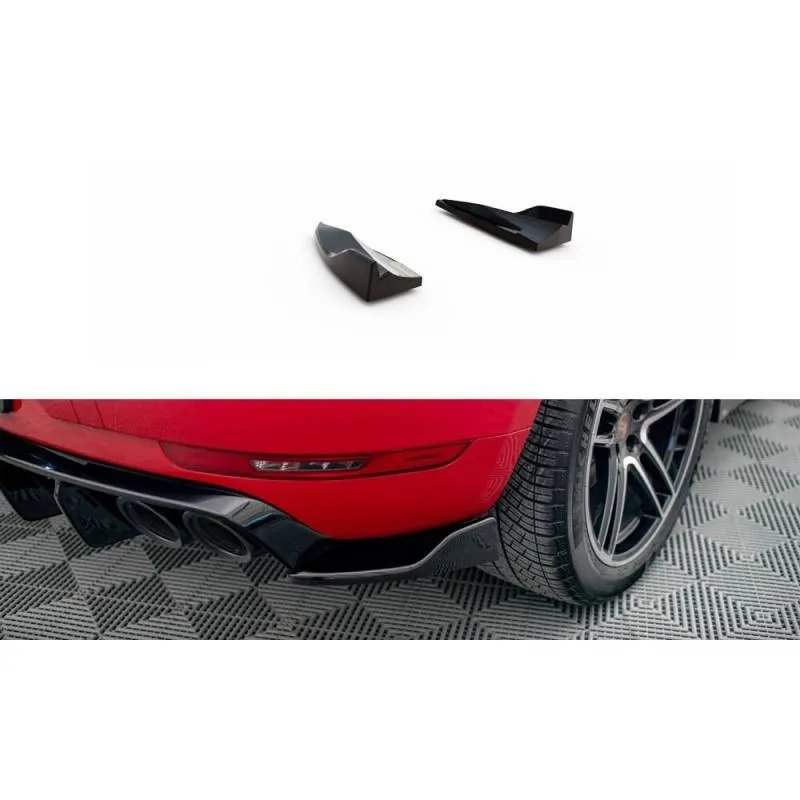 Maxton - Lames De Pare-Chocs Arrière Latérales V.2 Porsche Macan Mk1