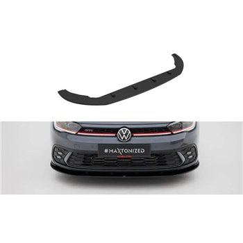 Maxton - Street Pro Lame Du Pare-Chocs Avant Volkswagen Polo GTI Mk6 Facelift Noir-Rouge