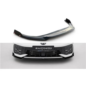 Maxton - Lame Du Pare-Chocs Avant V.3 + Ailerons Volkswagen Golf GTI / GTE / R-Line Mk8 Facelift