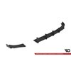 Maxton - Street Pro Central Diffuseur Arriere Volkswagen Polo GTI Mk6 Facelift Noir-Rouge + Rabats Brillant